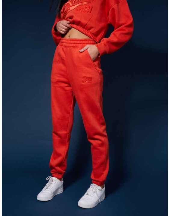 Varsity Tonal 90'S Joggers Flame Red