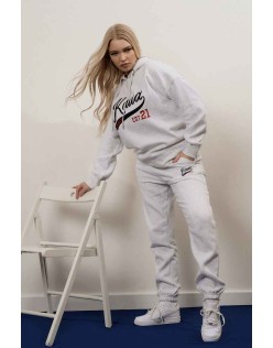 Varsity Seam Front 90'S Joggers Oatmeal Marl