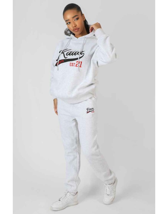 Varsity Seam Front 90'S Joggers Oatmeal Marl