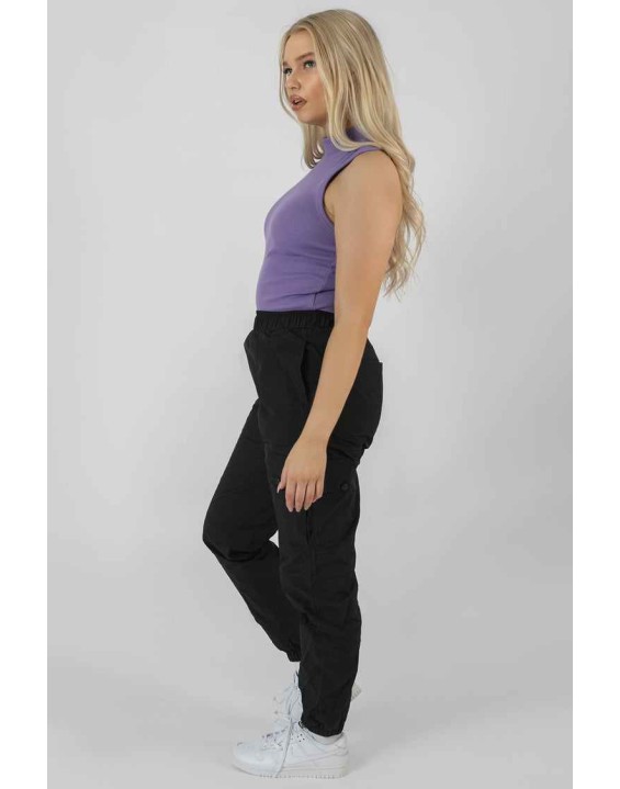 High Neck Rib Bodysuit Violet