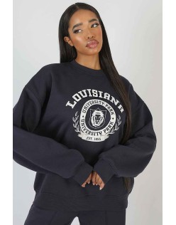 Louisiana Graphic Sweatshirt Ink Blue