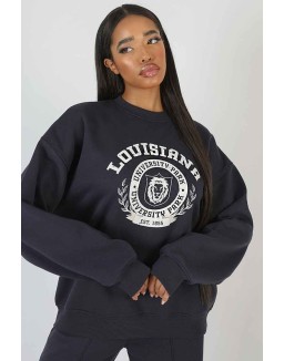 Louisiana Graphic Sweatshirt Ink Blue