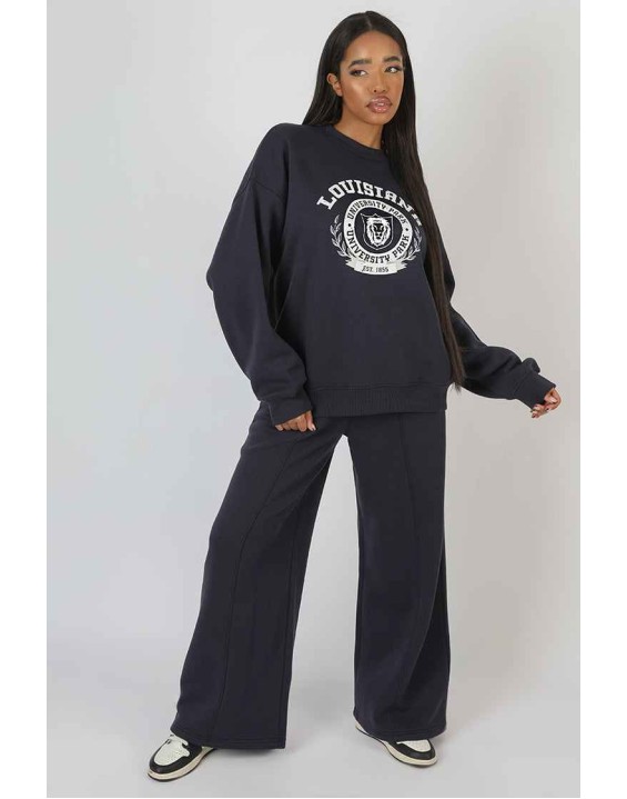Louisiana Graphic Sweatshirt Ink Blue