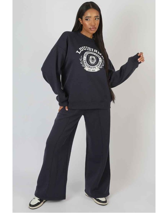 Louisiana Graphic Sweatshirt Ink Blue