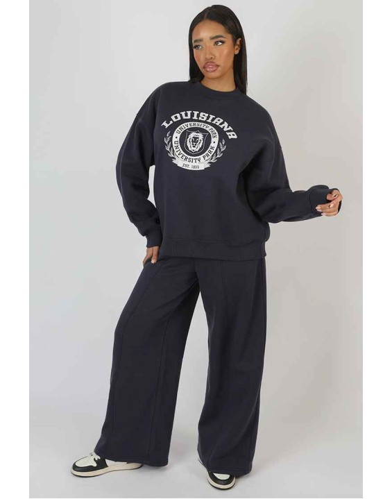 Louisiana Graphic Sweatshirt Ink Blue