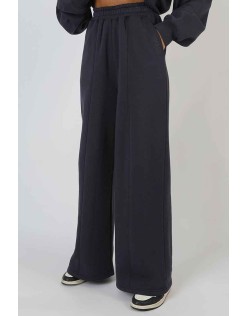 Super Wide Leg Joggers Ink Blue