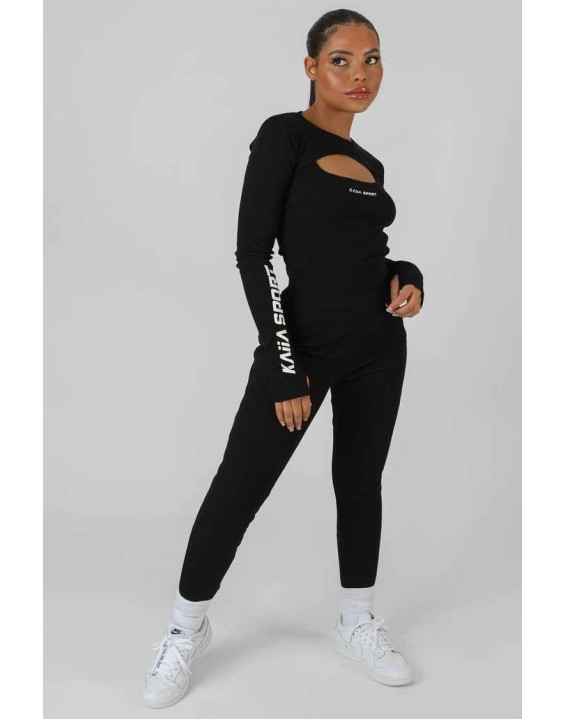 Extreme Kaiia Sport Crop Top Black