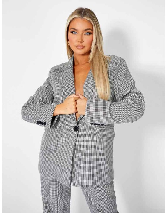 Houndstooth Blazer
