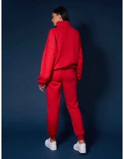 Seam Front 90S Joggers Red