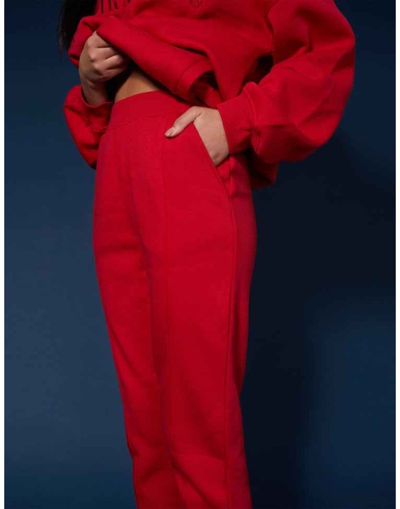 Seam Front 90S Joggers Red
