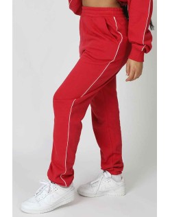 90'S Piping Detail Jogger Red