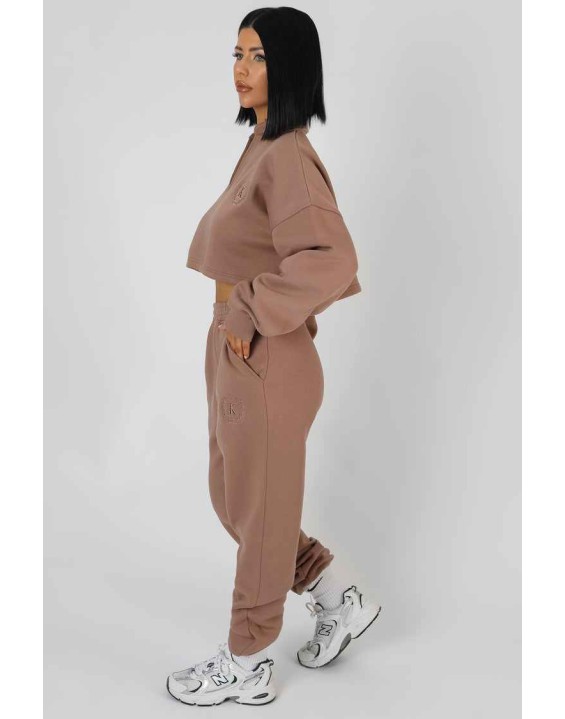 Embroidered 90'S Joggers Frappe
