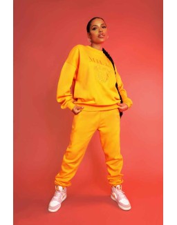 Milan Tonal Embroidered Joggers Mango