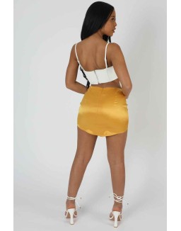 Curved Hem Skirt Mango