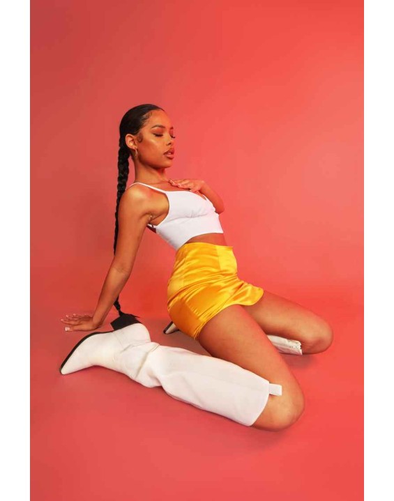Curved Hem Skirt Mango