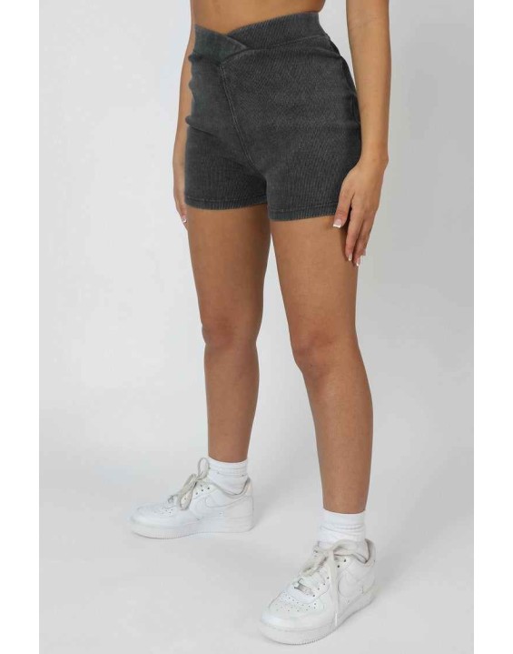 V Front Cycling Shorts Charcoal