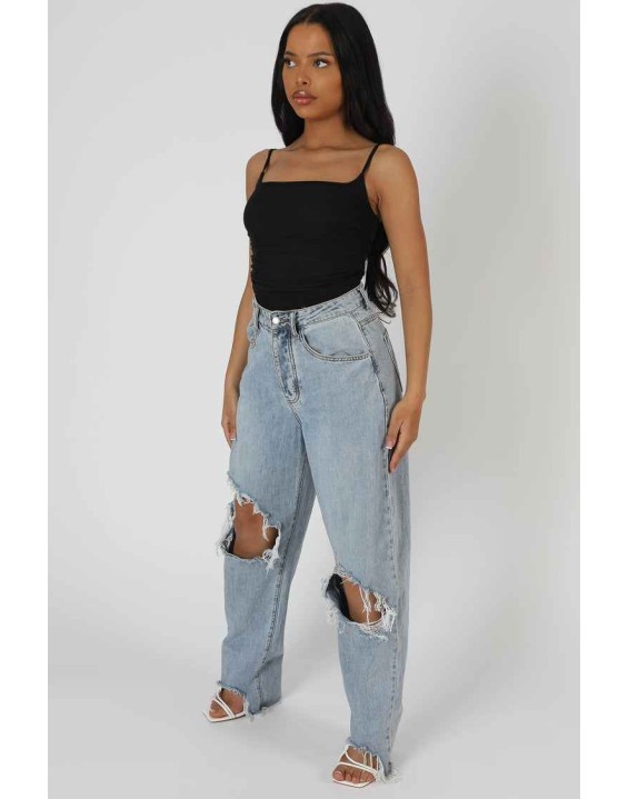 Mesh Ruched Bodysuit Black