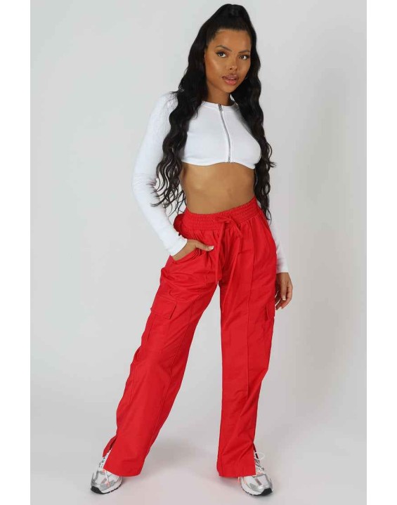Zip Through Underbust Ribbed Top White