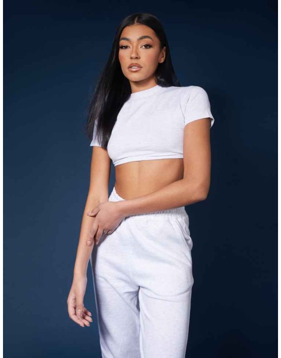 Ultimate Short Sleeve Underbust T-Shirt Oatmeal Marl