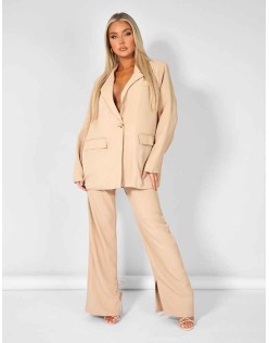 Oversized Dad Blazer Sand
