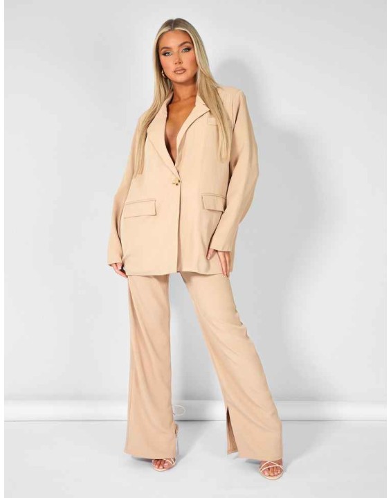 Oversized Dad Blazer Sand