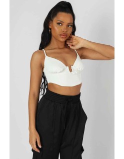 U Trim Corset Bralet Ivory