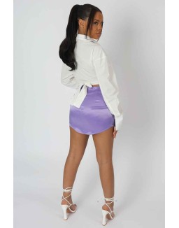 Curved Hem Skirt Bluebell