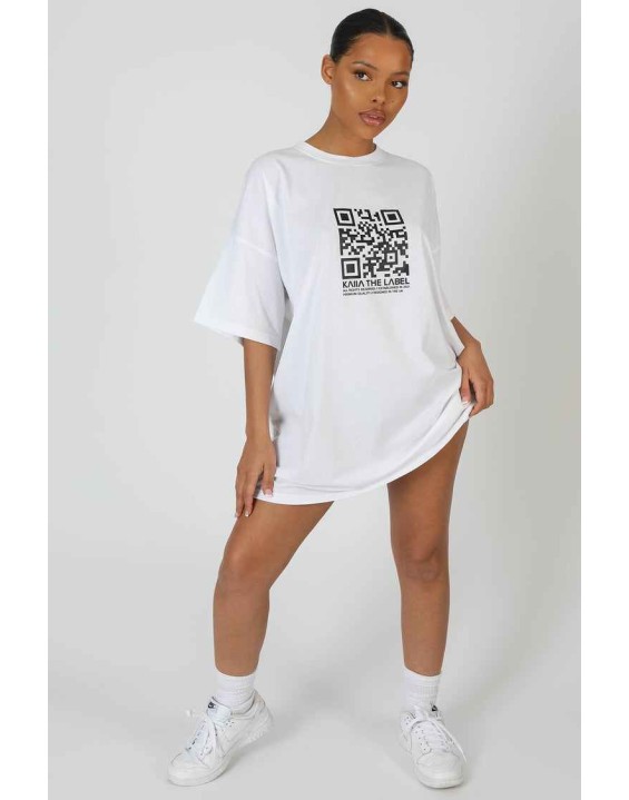 Slogan T-Shirt Mini Dress White