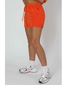 Towelling Runner Shorts Orange