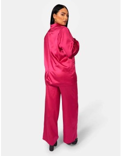 Satin Dad Blazer Pink