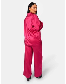 Satin Dad Blazer Pink