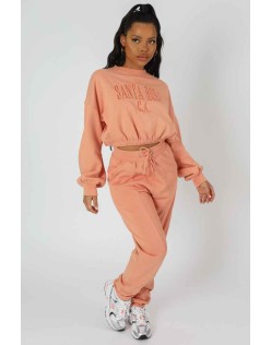 Seam Front 90S Joggers Peach