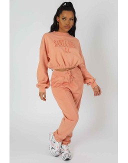 Seam Front 90S Joggers Peach