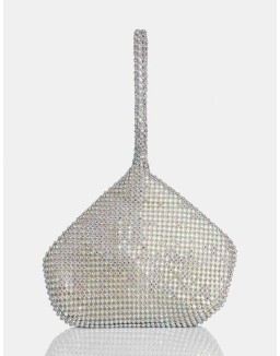 The Marilyn Silver Iridescent Mini Pouch Party Bag
