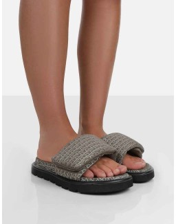 Sweeter Multi Print Padded Slide Sandals