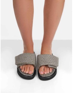 Sweeter Multi Print Padded Slide Sandals