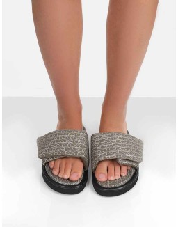 Sweeter Multi Print Padded Slide Sandals