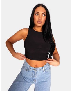 Slinky Racer Top Black
