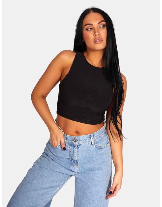 Slinky Racer Top Black