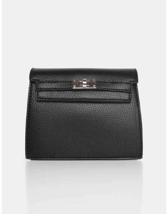 The Devlin Black PU Mini Bag