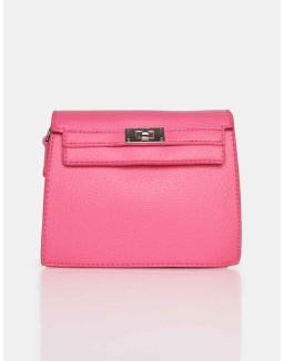 The Devlin Bright Pink PU Mini Bag