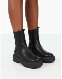Barbie Black Pu Chelsea Boots