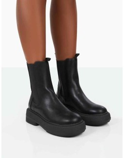 Barbie Black Pu Chelsea Boots
