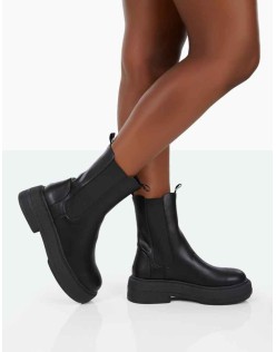 Barbie Black Pu Chelsea Boots