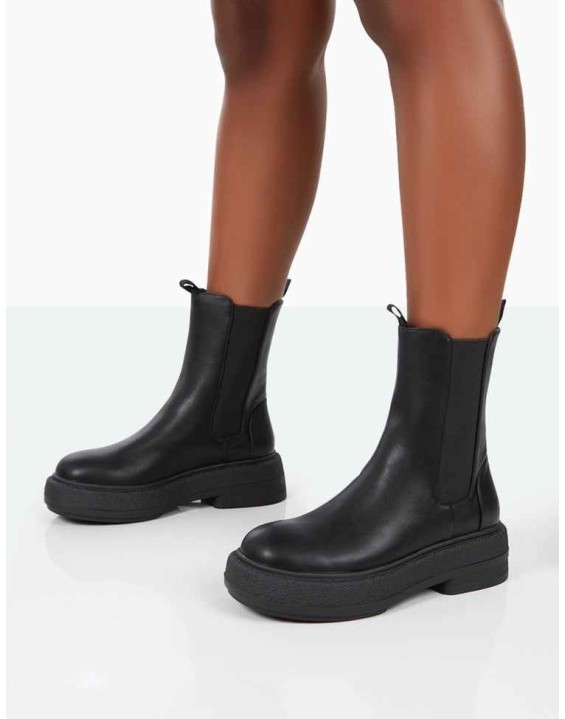 Barbie Black Pu Chelsea Boots