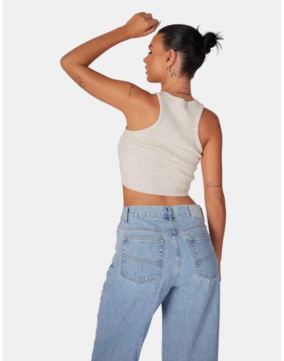 Extreme Racer Knitted Crop Oatmeal