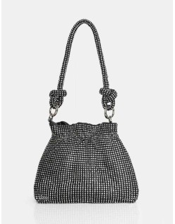 The Lake Black Diamante Mini Bag