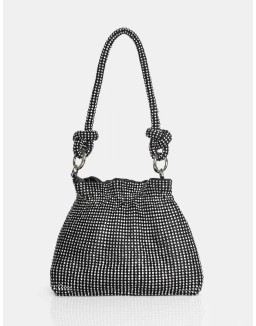 The Lake Black Diamante Mini Bag