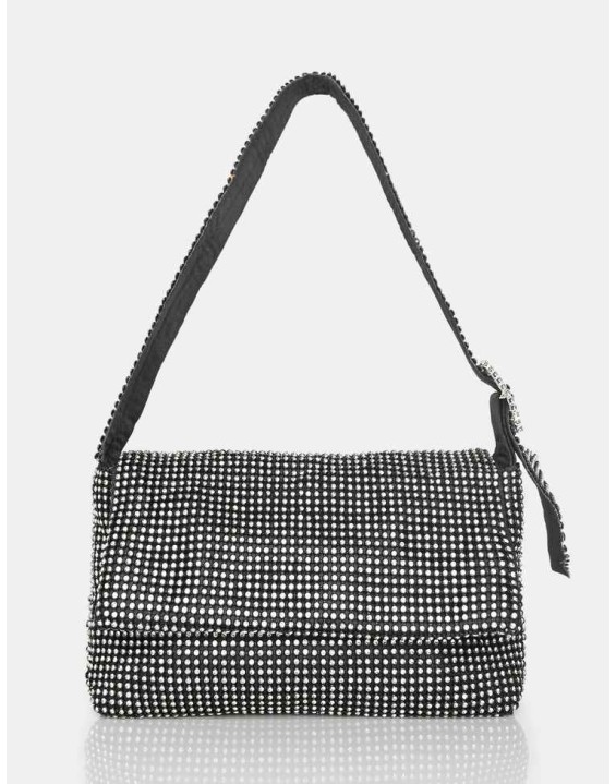 The Luella Black Diamante Bag