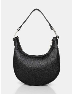 The Bam Bam Black Glitter Bag